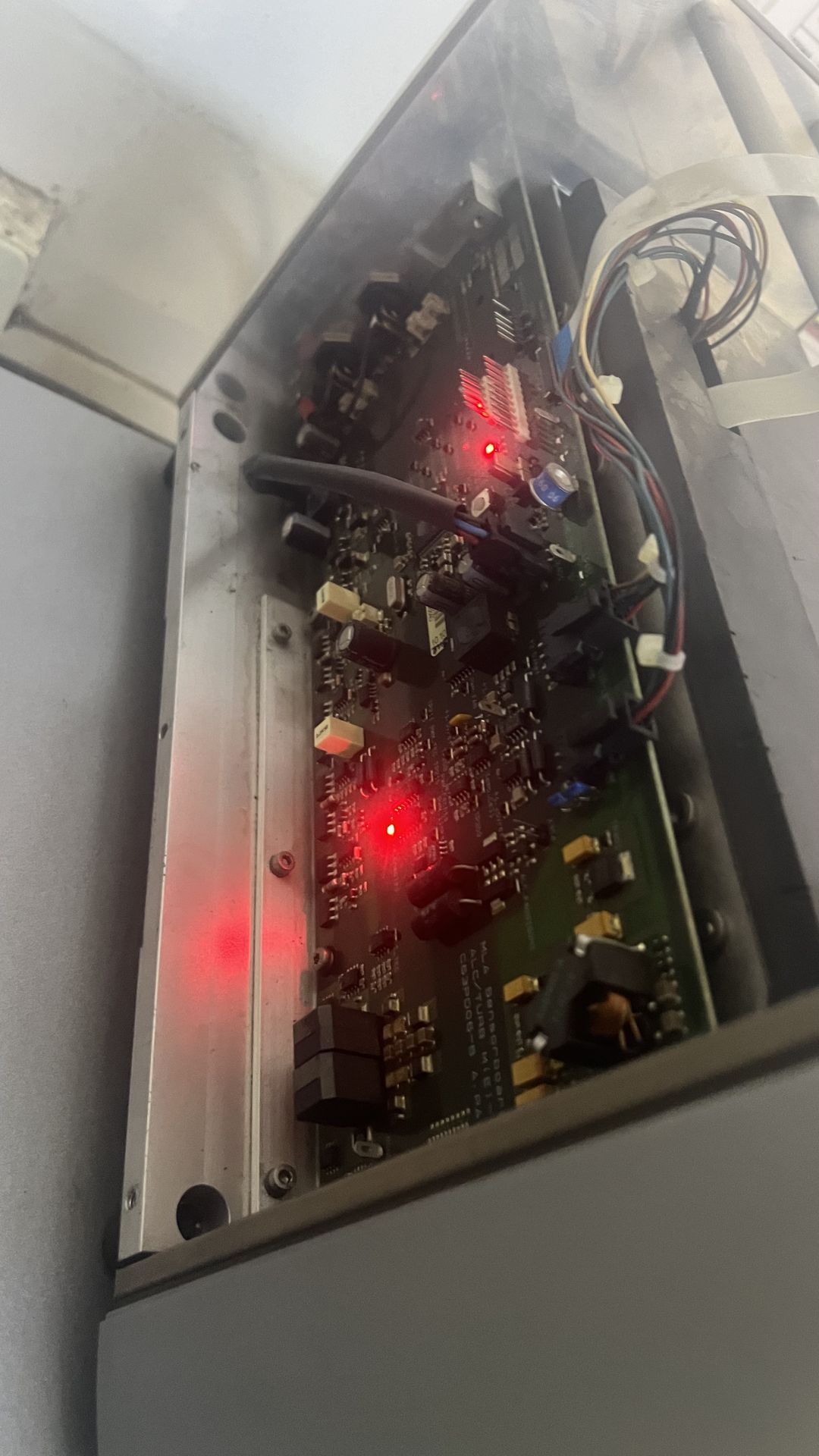 Placa electrónica en diagnóstico